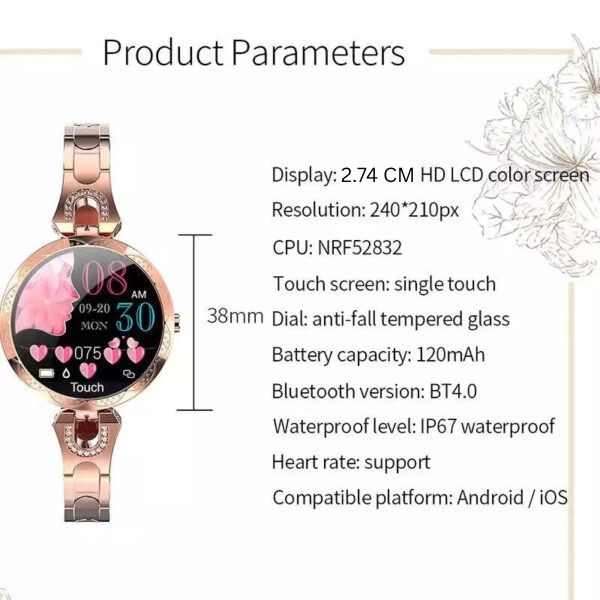 Sandsberg | AquaFit Smartwatch | Wasserdichtes Fitness-Tracking | Mehrere Farben
