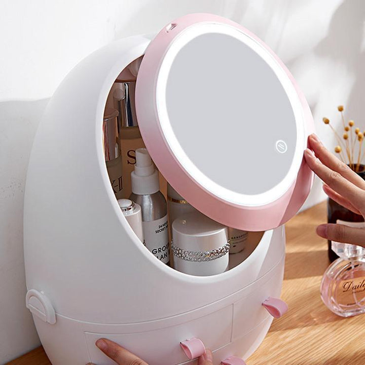LED Spiegel Kosmetik Aufbewahrungsbox | Karnz