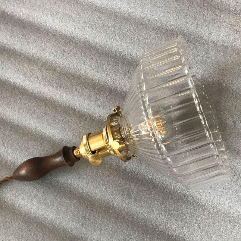 Rustikale Pendelleuchte mit gewelltem Glas - Industriedesign | Karnz