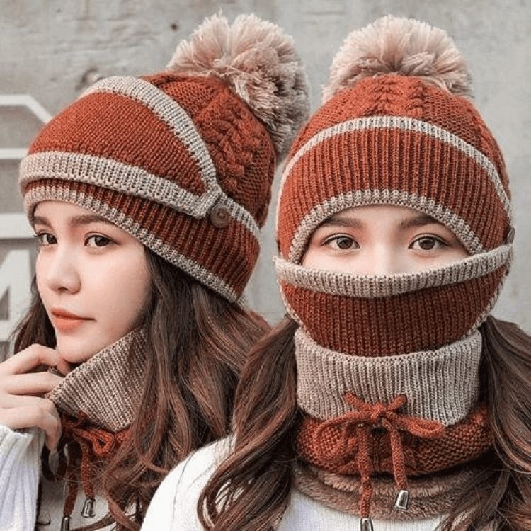 2022 Neues 3 in 1 Winter Beanie Set | Karnz