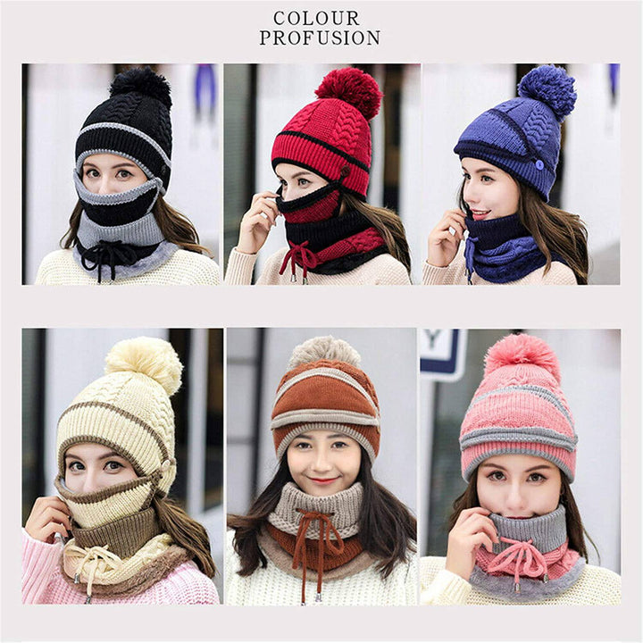 2022 Neues 3 in 1 Winter Beanie Set | Karnz