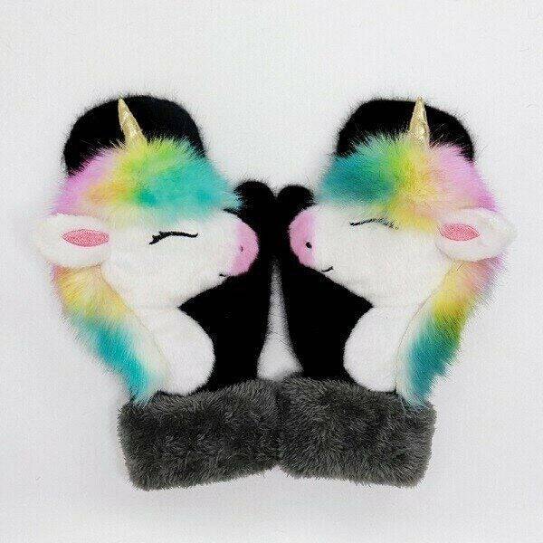 2022 neue Cartoon Plüsch gestrickte Handschuhe🌈 | Karnz