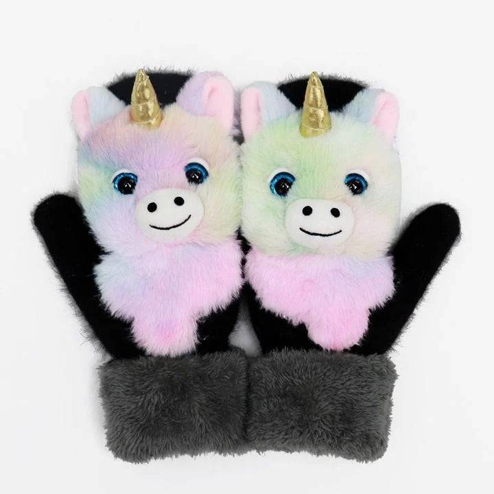 2022 neue Cartoon Plüsch gestrickte Handschuhe🌈 | Karnz