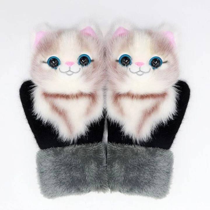 2022 neue Cartoon Plüsch gestrickte Handschuhe🌈 | Karnz