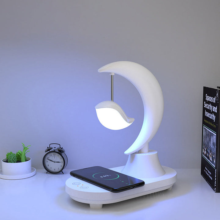 Moonsphere kabellose LED-Lampe mit Bluetooth-Lautsprecher und Ladegerät Karnz
