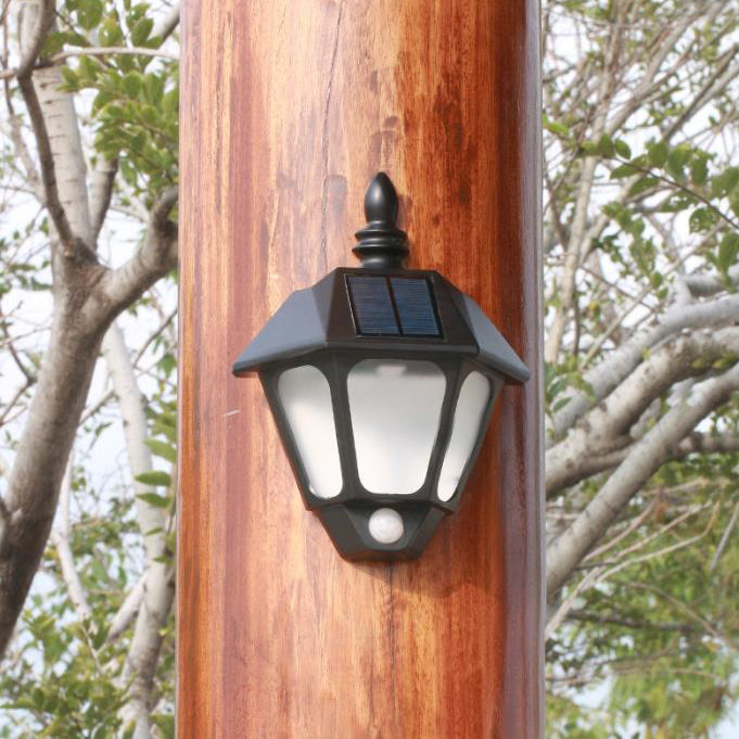 Moderner Minimalistischer Solar-Außenwasserfester Induktions-Zweifarbige Beleuchtung LED Außen-Garten-Wand-Sconce Lampe | Karnz