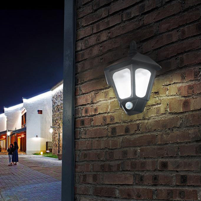 Moderner Minimalistischer Solar-Außenwasserfester Induktions-Zweifarbige Beleuchtung LED Außen-Garten-Wand-Sconce Lampe | Karnz