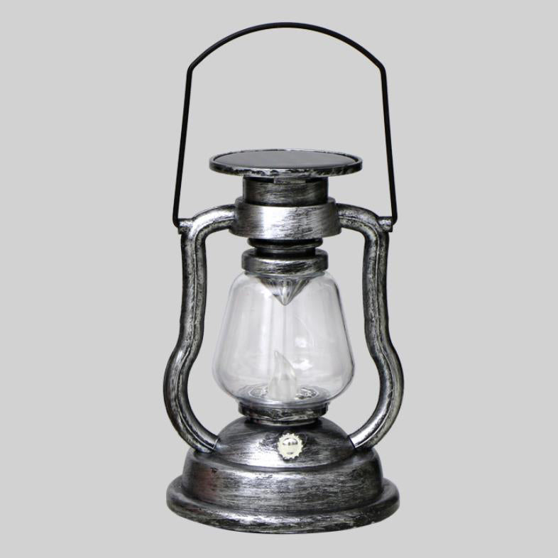 Solar-Retro-Petroleumlampe, Pferdelampe, LED-Außenbeleuchtung für Garten und Terrasse, tragbare Flammenkerzenlampe
