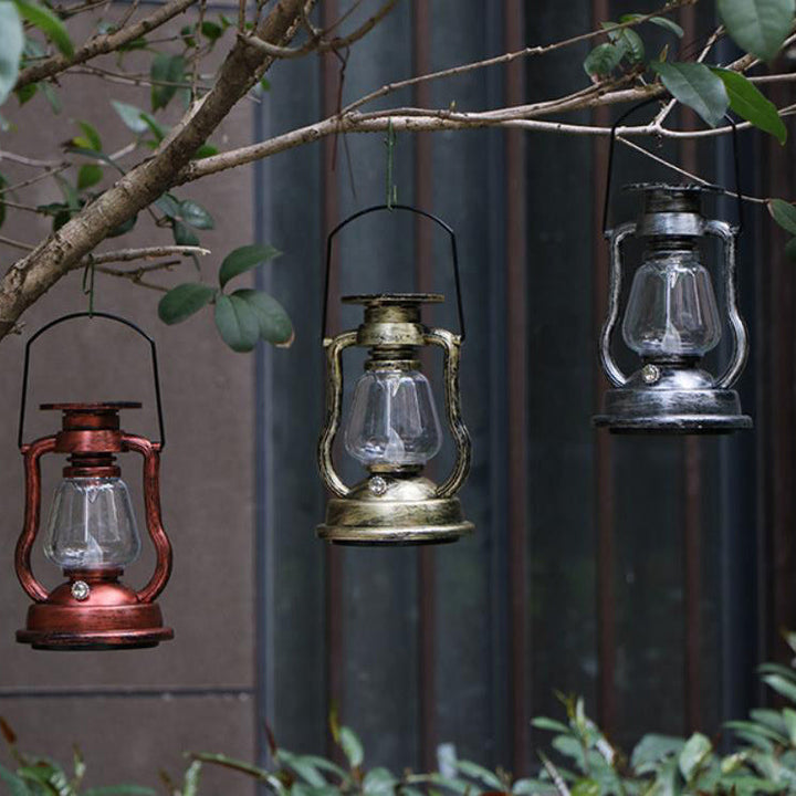 Solar Retro Kerosene Lampe Pferdelampe LED Außen Garten Patio Dekoration Tragbare Flamme Kerzenlicht | Karnz