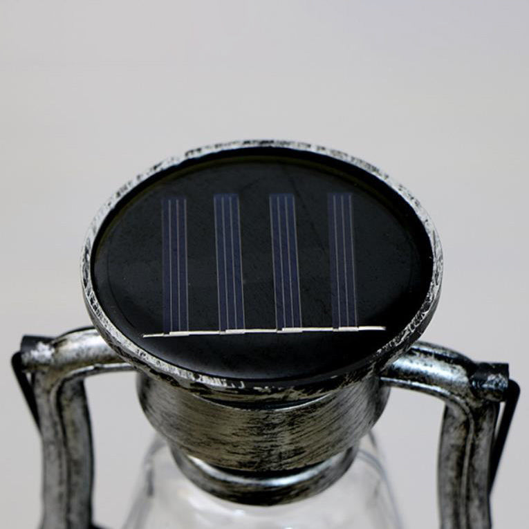 Solar-Retro-Petroleumlampe, Pferdelampe, LED-Außenbeleuchtung für Garten und Terrasse, tragbare Flammenkerzenlampe