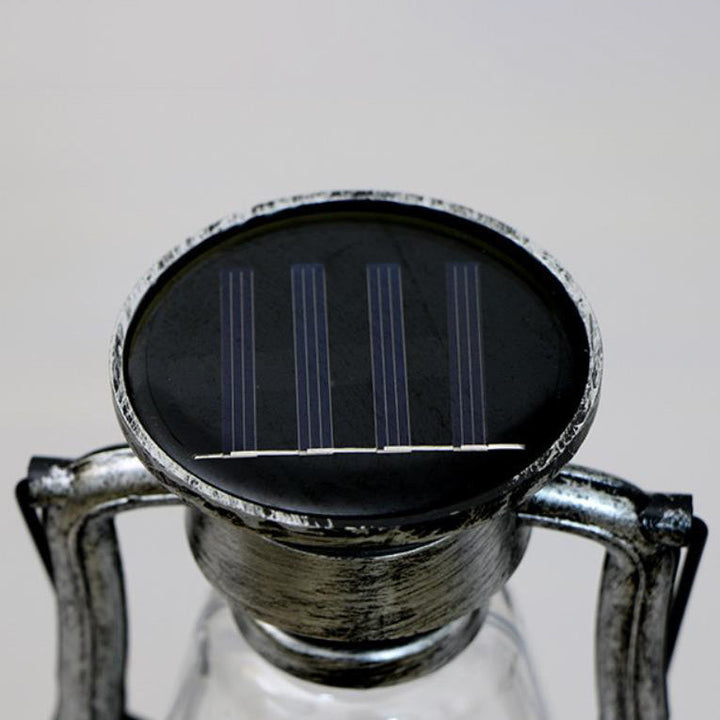 Solar Retro Kerosene Lampe Pferdelampe LED Außen Garten Patio Dekoration Tragbare Flamme Kerzenlicht | Karnz