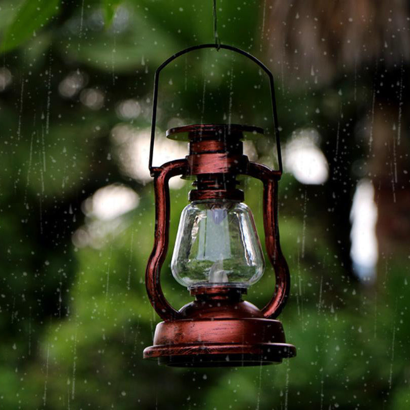 Solar-Retro-Petroleumlampe, Pferdelampe, LED-Außenbeleuchtung für Garten und Terrasse, tragbare Flammenkerzenlampe