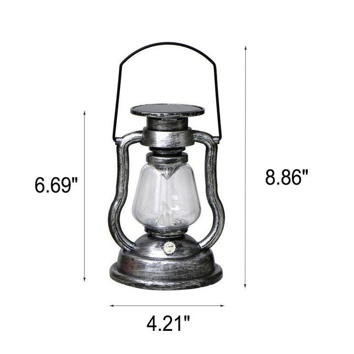 Solar Retro Kerosene Lampe Pferdelampe LED Außen Garten Patio Dekoration Tragbare Flamme Kerzenlicht | Karnz