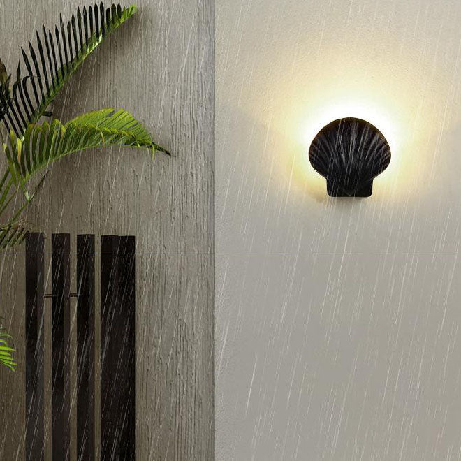 Outdoor Kreatives Shell Design Aluminium LED Wasserdichte Wand Sconce Lampe | Karnz