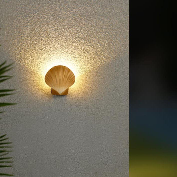 Outdoor Kreatives Shell Design Aluminium LED Wasserdichte Wand Sconce Lampe | Karnz