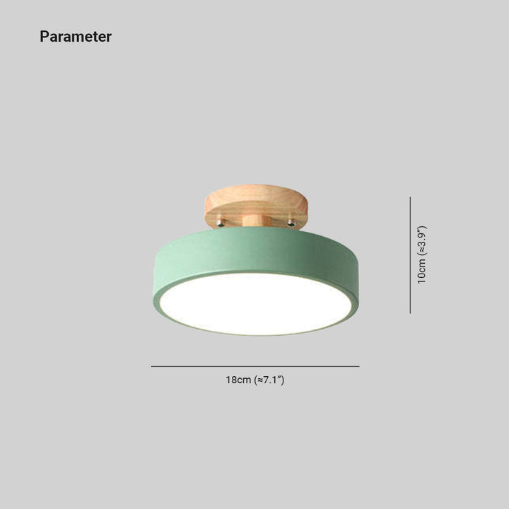 Moderne LED-Deckenleuchte aus Holz – Quinn Deckenlampe für Wohnzimmer, Flur, Schlafzimmer und Esszimmer | Karnz