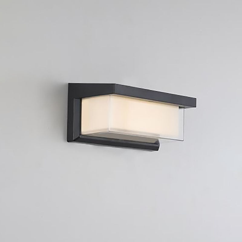 Rechteckige Solar-PC-LED-Außenwandleuchte für die Terrasse