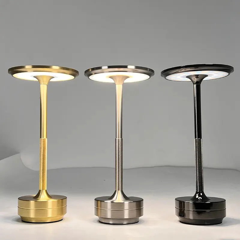 Aluminium wiederaufladbare Touch-Dimmer-Tischlampe | Karnz