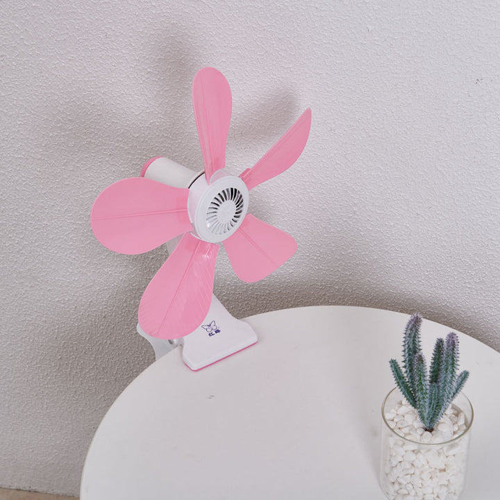 Damen Tragbarer Tischventilator mit floralem Design Karnz