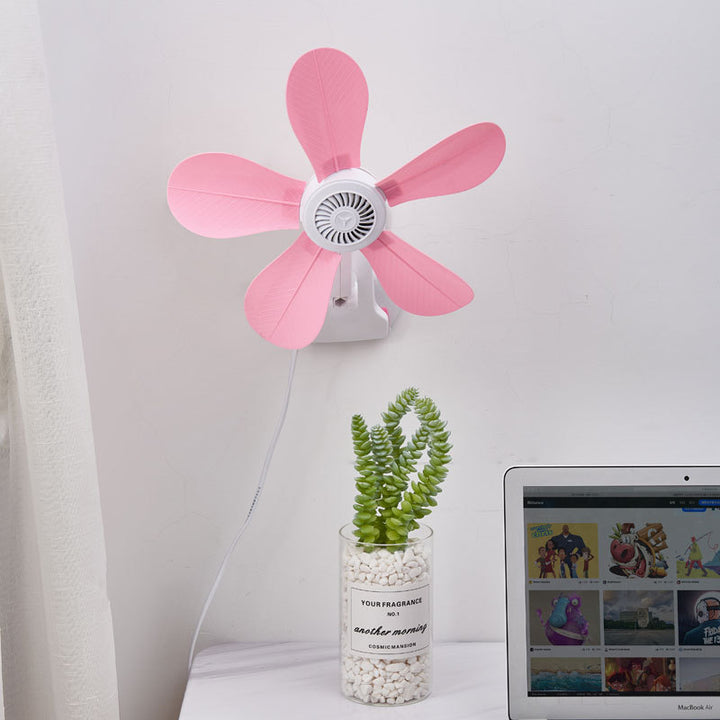 Damen Tragbarer Tischventilator mit floralem Design Karnz