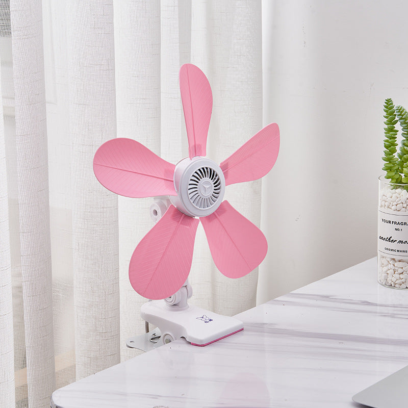 Damen Tragbarer Tischventilator mit floralem Design Karnz