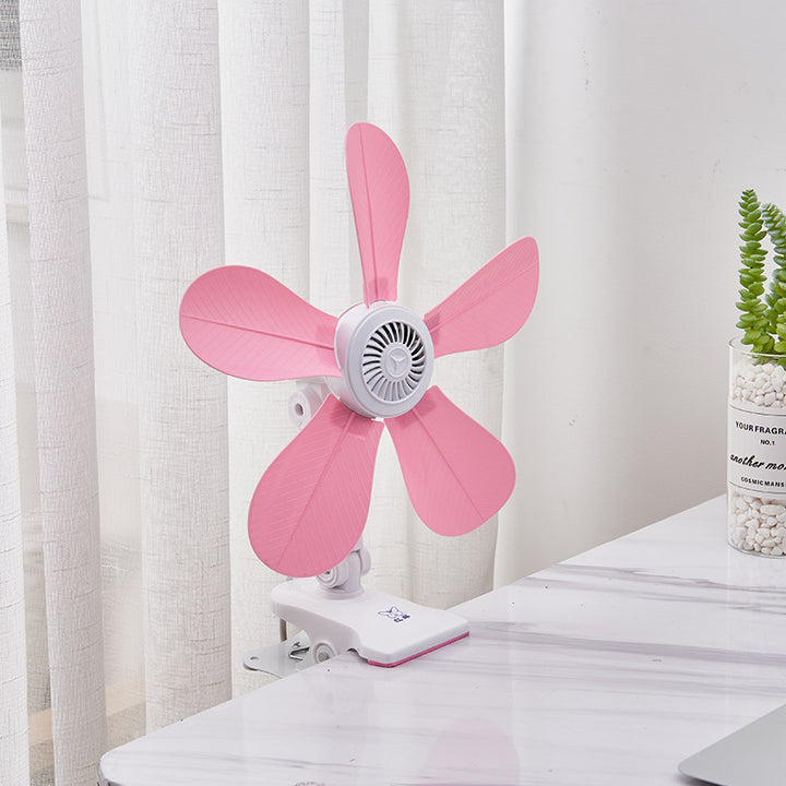 Damen Tragbarer Tischventilator mit floralem Design Karnz
