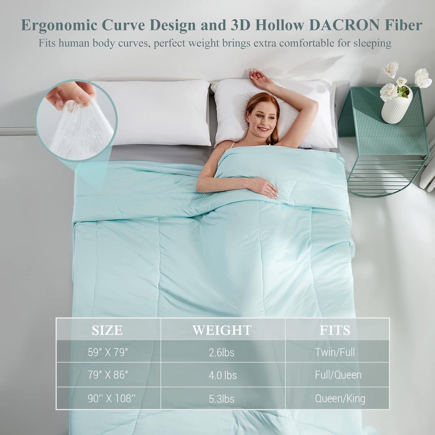 Ultra Soft Cloudy 3D Kühlkomfortdecke Extreme Q Max 0.5-Lake Blue | Karnz