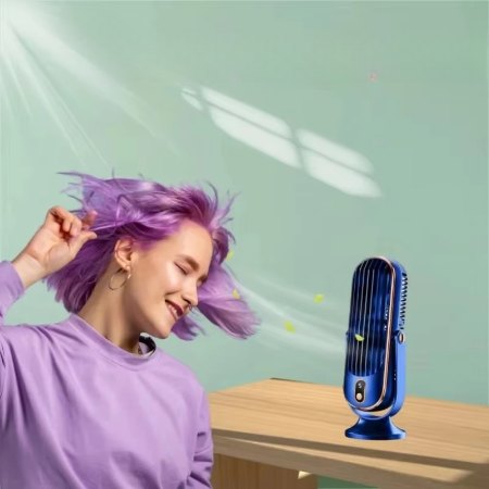 Kompakter, leistungsstarker, tragbarer Tischventilator – USB-aufladbar