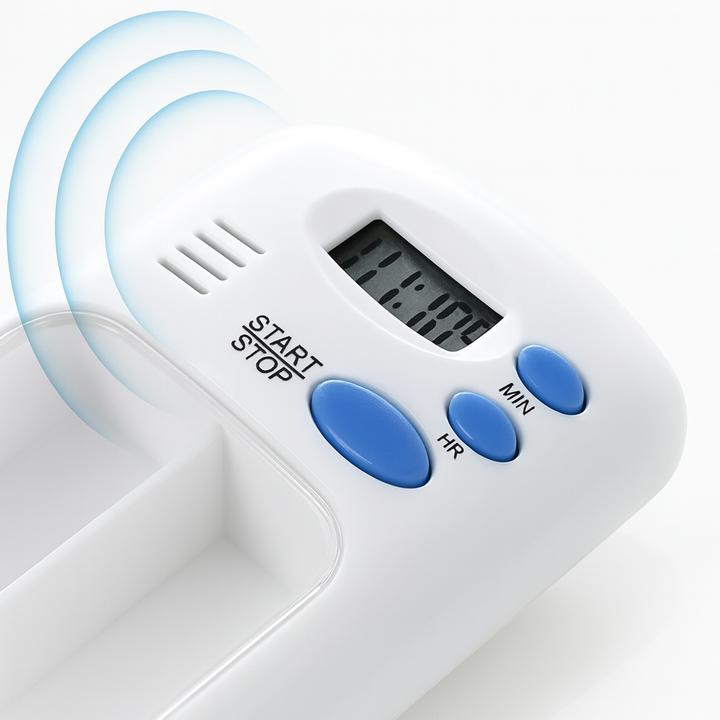 Medikamentenerinnerung mit Timer – Tragbar & Einfach zu bedienen – Tägliche Gesundheitsunterstützung Karnz