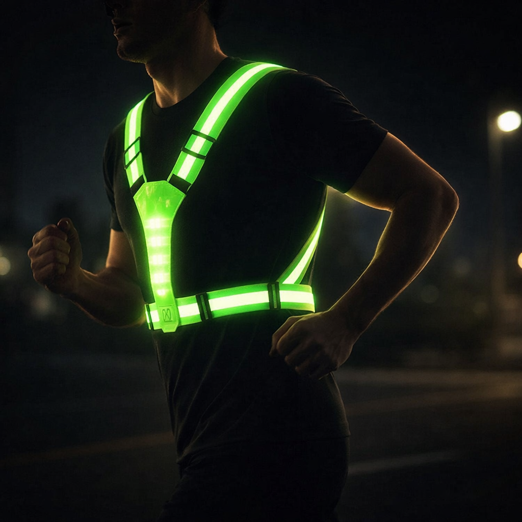 LED Sicherheitsweste Pro – Reflective 360 Sichtbare Weste | Karnz