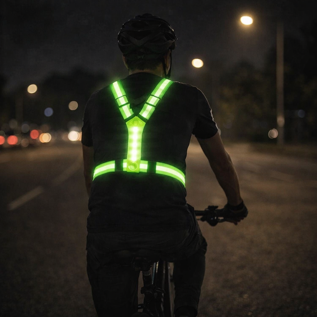 LED Sicherheitsweste Pro – Reflective 360 Sichtbare Weste | Karnz