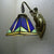 Trapezium Wandmontage Lampe Fixture Tiffany Bronze Geschnittenes Glas Wandbeleuchtung mit Meerjungfrauenarm