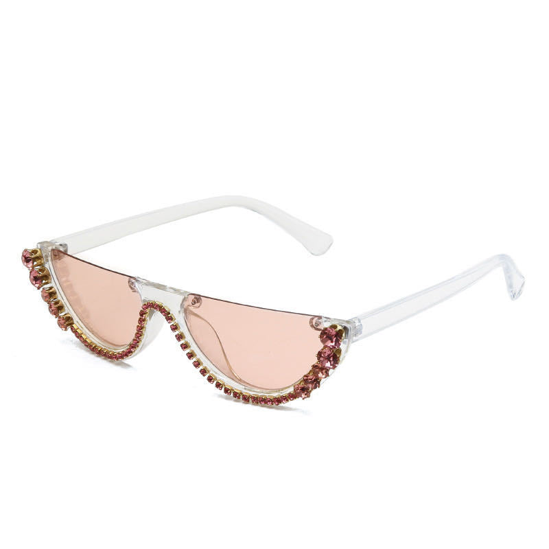 Damen Design-Sonnenbrille mit funkelnden Akzenten Karnz
