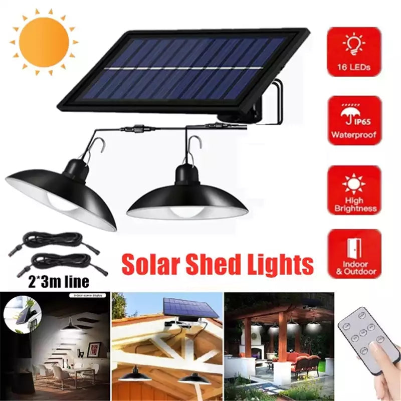 SolarDuo LED Lamp Set auf Solarenergie mit Fernbedienung | Karnz