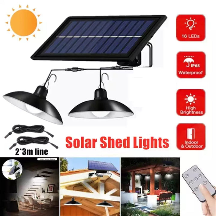 SolarDuo LED Lamp Set auf Solarenergie mit Fernbedienung | Karnz