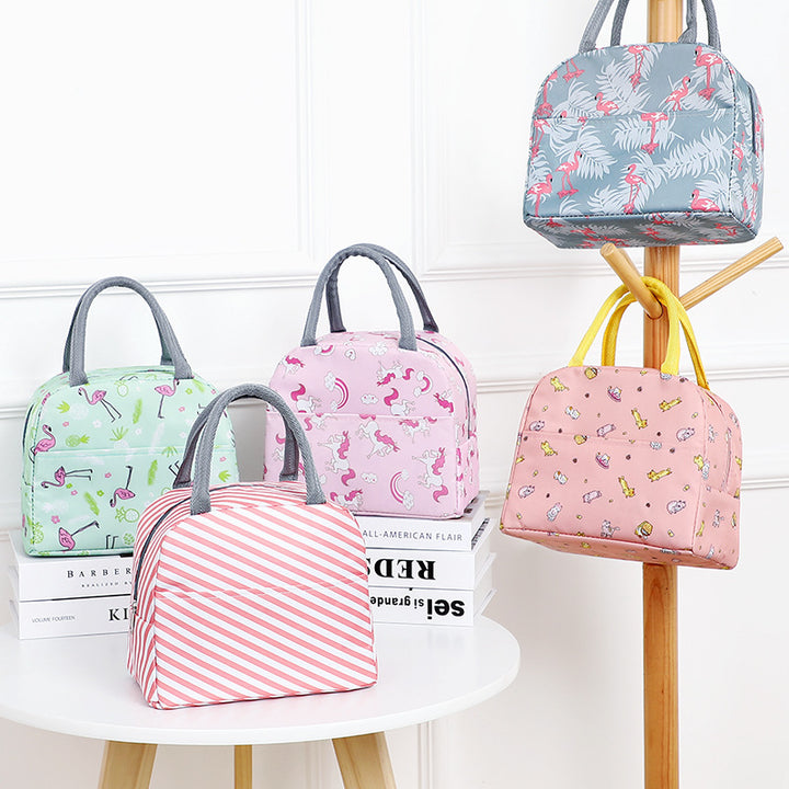 Stylische Blumen isolierte Lunch Tasche