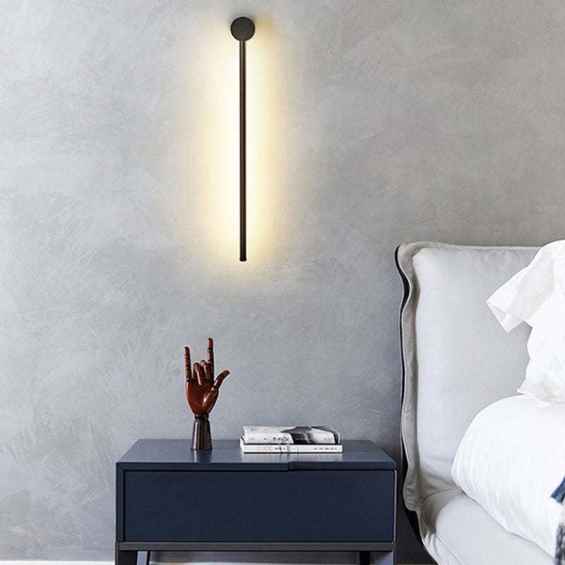Schlanke Röhrenförmige Wandlampe Moderne Metall Wohnzimmer LED Wandleuchte | Karnz