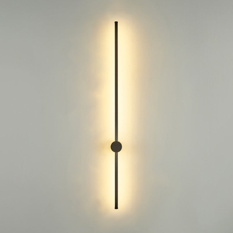Schlanke Röhrenförmige Wandlampe Moderne Metall Wohnzimmer LED Wandleuchte | Karnz
