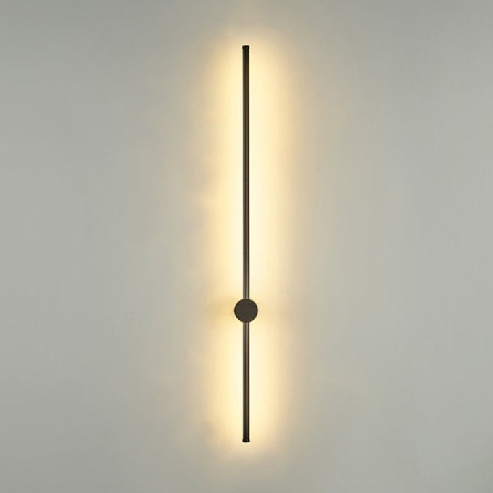 Schlanke Röhrenförmige Wandlampe Moderne Metall Wohnzimmer LED Wandleuchte | Karnz