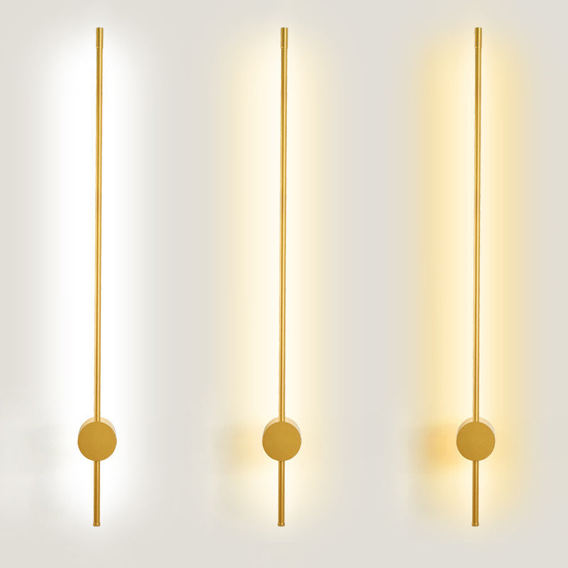 Schlanke Röhrenförmige Wandlampe Moderne Metall Wohnzimmer LED Wandleuchte | Karnz