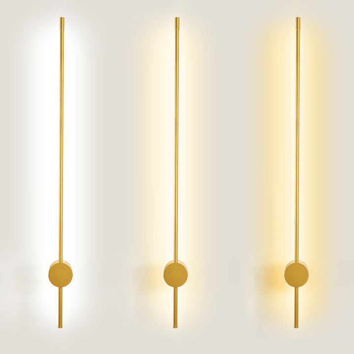 Schlanke Röhrenförmige Wandlampe Moderne Metall Wohnzimmer LED Wandleuchte | Karnz