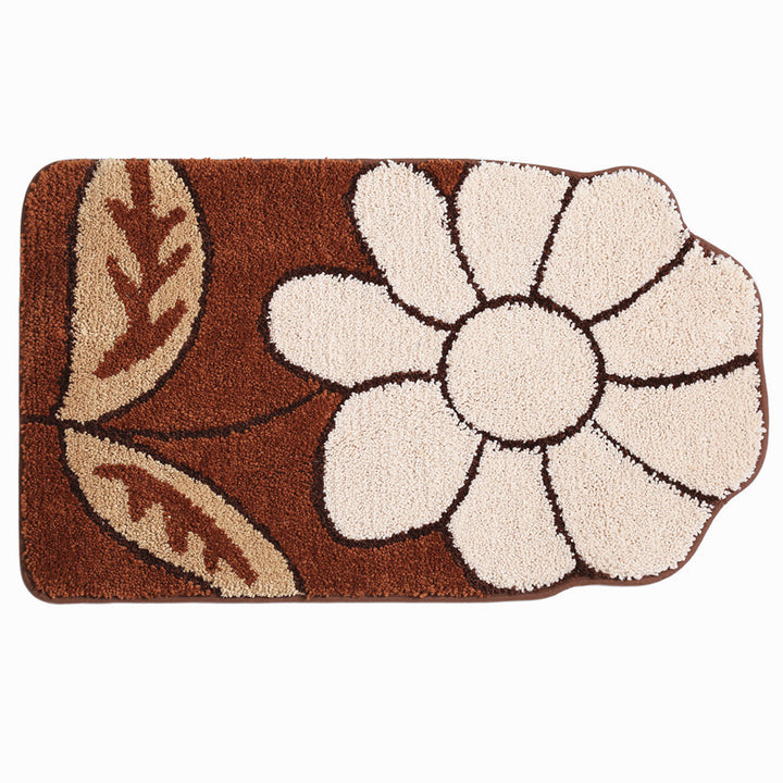 Blumenmuster Badezimmermatte Karnz