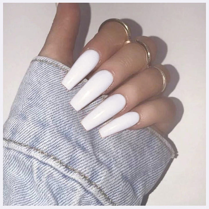 Lange Sarg Press-On Nagelspitzen