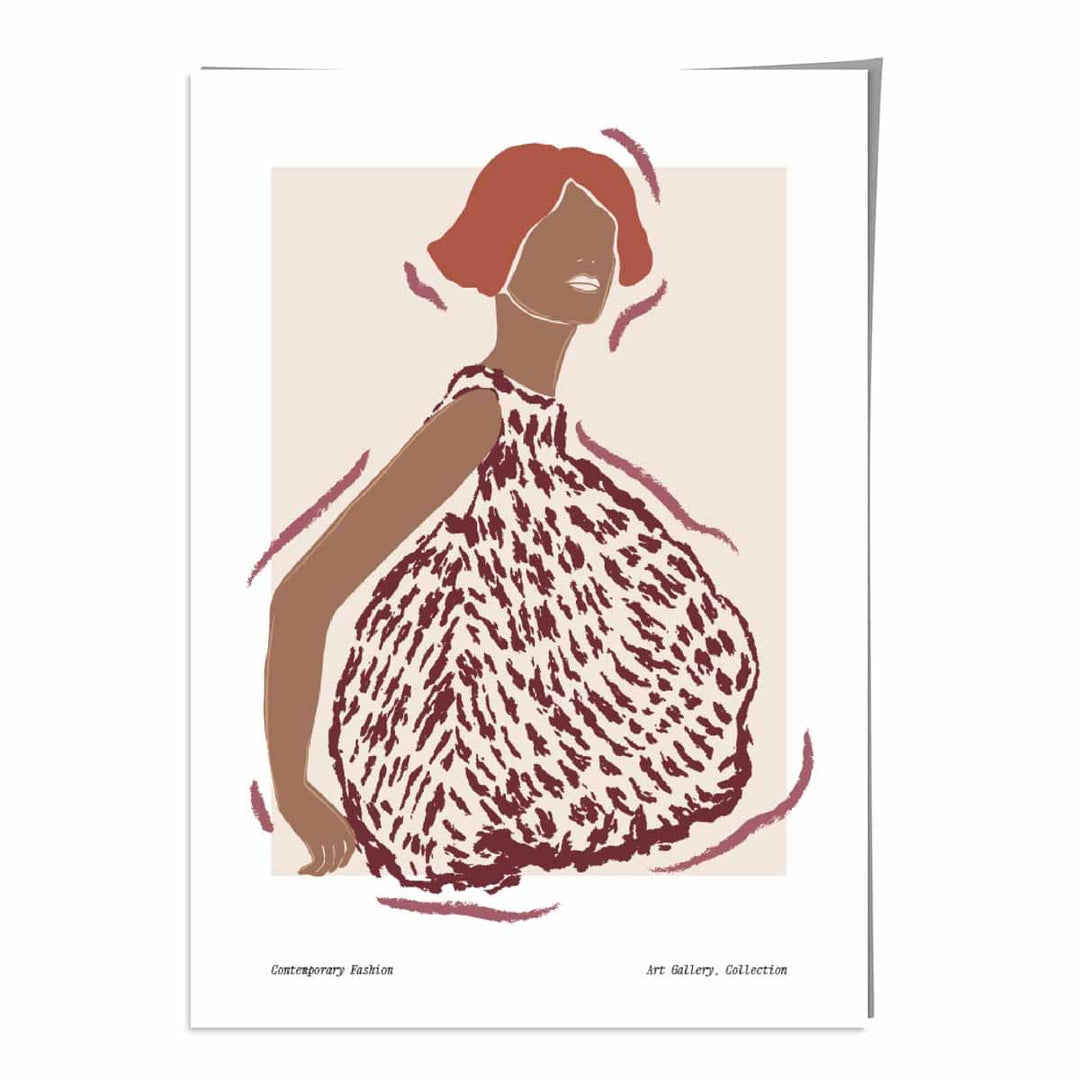 Zeitgenössisches Mode-Skizzenposter für Frauen Nr. 1