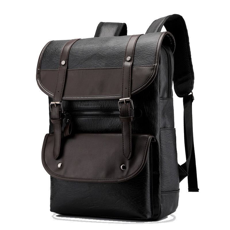 Vintage Stil Leder Rucksack Karnz