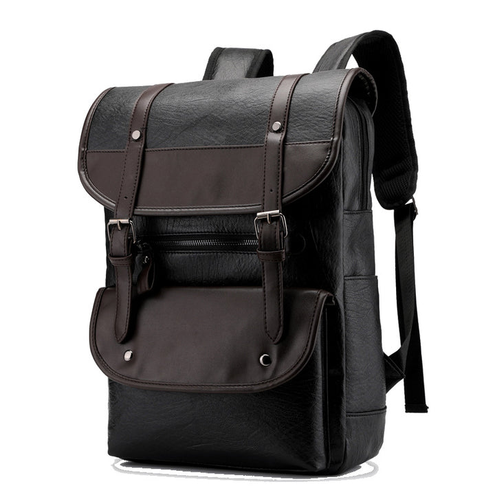 Vintage Stil Leder Rucksack Karnz