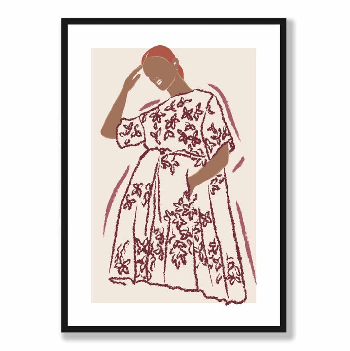 Zeitgenössisches Mode-Skizzenposter für Frauen Nr. 4