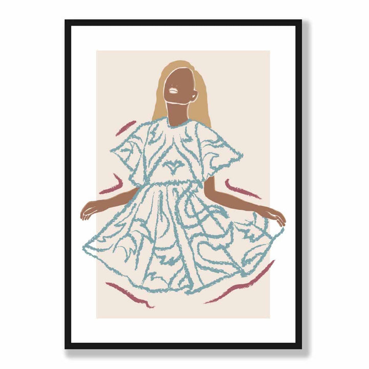 Zeitgenössisches Mode-Skizzenposter für Frauen Nr. 6