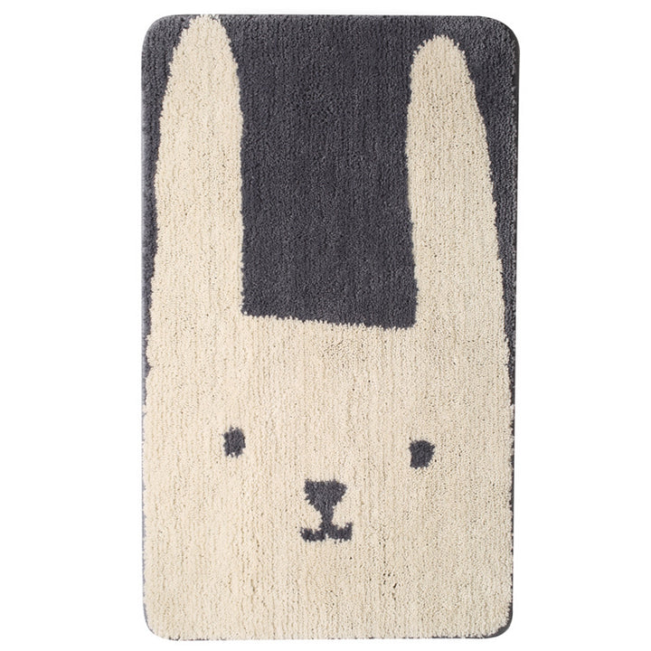 Cartoon Bunny-Themen Plüsch Badezimmermatte