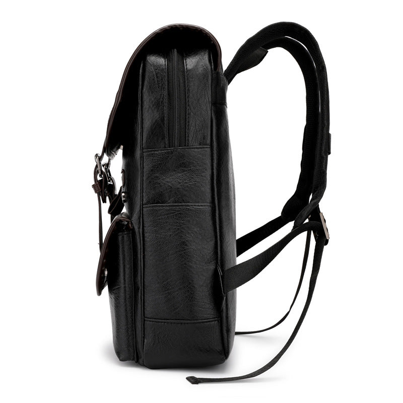Vintage Stil Leder Rucksack Karnz
